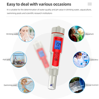 Testeur numérique de qualité d'eau 4 en 1, PH EC TDS de Type stylo, testeur étanche, écran LCD, Aquariums