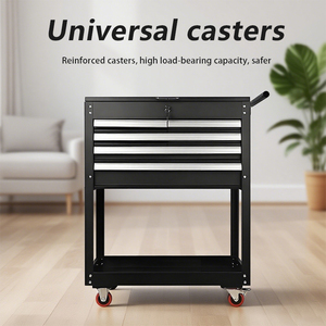 عربة خزانة أدوات لتصليح السيارات من الفولاذ مع أدوات وأدوات - Product Image 3