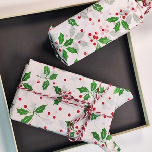 100 Piezas de Papel de Seda con Diseño de Aloe Vera Navideño de 19.7x13.7 Pulgadas para Fondo de Fotos Navideños, Decoración de Pueblo Navideño, Proyectos de Manualidades de Invierno - Product Image 3