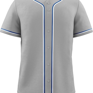 Men Casual Button <b>Down</b> Shirts Short Sleeve Active Team Sports Uniform Custom Tracksuits for Men Blank Baseball Jersey - Product Image 6