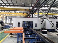 Mesin Pengeboran Balok H CNC Kecepatan Tinggi Garis Penandaan Pengeboran Balok 3D Konstruksi PLC