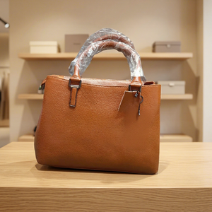 Bolso de Mano para Mujer, Superventas, 100% Cuero Genuino, Impermeable, Ligero, Duradero, con Dos Asas, Cierre de Cremallera, Gran Capacidad - Product Image 1