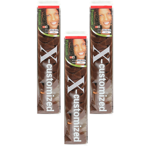 Extensions de cheveux synthétiques tressées en boîte, texture Yaki, 100g, à trame unique, pour tresses jumbo, personnalisables – Meilleures ventes - Product Image 3