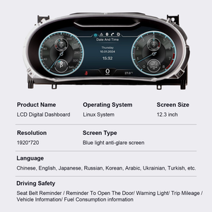 Afficheur numérique du tableau de bord Continental GT/Flying Spur, compteur de vitesse, Apple CarPlay, Android Auto pour Bentley - Product Image 5