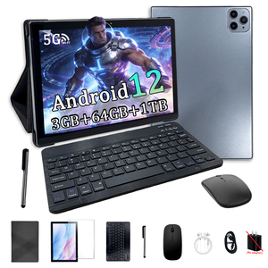 YPORANGE Android <strong>Tablet</strong> 10 .1 Inch Octa Core <strong>MTK</strong> Android 12 1280x800 IPS 3GB RAM 64GB ROM WiFi 5G GSM USB-C Business Keyboard - Product Image 1
