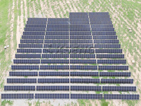 Système de suivi solaire automatique et efficace à axe unique avec entraînement de rotation et contrôle intelligent par IA pour structure de suivi de panneaux photovoltaïques