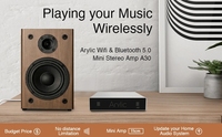Arylic A50 + 50Wx2 Wifi BT stéréo haute résolution classe D récepteur de musique sans fil USB amplificateur Audio stéréo pour le contrôle Audio multi-pièces