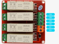 1 sirkuit dan 2 sirkuit modul relay keadaan padat dikontrol DC tingkat tinggi relai listrik fase tunggal keadaan padat