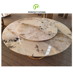 Piedra de cuarcita Patagonia natural para mesa de comedor al por mayor Mesa <span class=keywords><strong>Lazy</strong></span> <span class=keywords><strong>Susan</strong></span> MOQ I PCS - Product Image 1