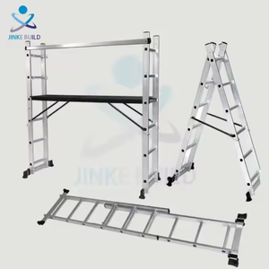 Siêu thị mô hình đa Thang giàn giáo nền tảng + a-frame thẳng + Thang 3-in-1 H khung nhôm gấp thang - Product Image 1
