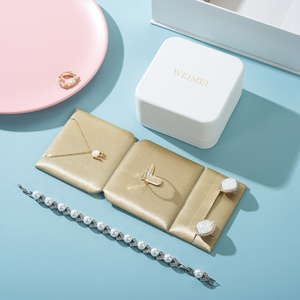 OEM White Jewelry Packaging Set <b>Box</b> Custom Logo <b>Gift</b> Packaging <b>Box</b> for Necklace <b>Earring</b> Ring Bracelet Collection - Product Image 5