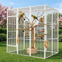 Support pour perroquet en bois massif naturel de qualité supérieure, arbre à jeux pour oiseaux de taille moyenne, tronc d'arbre durable pour cacatoua, aire de jeux pour oiseaux