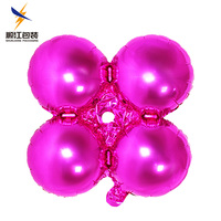 Offre Spéciale 18 pouces trèfle à quatre feuilles fleur feuille ballon colonne et arc pour mariage anniversaire fêtes de noël