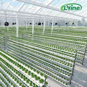 Leafy Greens NFT A-shape Multi-layer Hydroponic Greenhouse Pump System with <b>Food</b> Grade PVC for Aeroponic Growing - Product Image 1