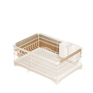 HUOLI 2026 Nouveau support de rangement en métal de style japonais avec égouttoir pour vaisselle, organisateur de cuisine, gain de place, prix direct usine - Product Image 3
