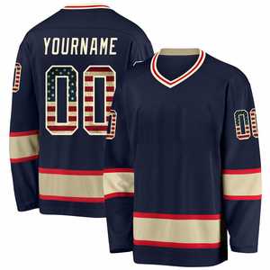 <span class=keywords><strong>Pull</strong></span> à la mode 2026, vente chaude, personnalisé, à séchage rapide, maillot de hockey sur glace sublimé pour les jeunes - Product Image 1