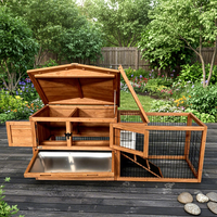 Meilleure Vente : Poulailler Moderne Imperméable en Bois, Grande Cage de Luxe pour Volailles d'Hiver, Motif Imprimé, Écologique pour Jardin