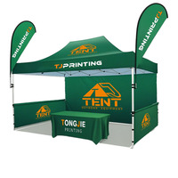 Tente extérieure 10x10ft 10x15ft, Tente Zelt ignifuge et imperméable, auvent personnalisé pour activités de marque et salons professionnels