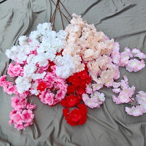 PT-YH005 Offre Spéciale 100cm Branche De Fleurs De <span class=keywords><strong>Cerisier</strong></span> Blanc Tige De Fleurs De <span class=keywords><strong>Cerisier</strong></span> Japonais Fleur De <span class=keywords><strong>Cerisier</strong></span> Arbre Fleur Brunch <span class=keywords><strong>Sakura</strong></span> - Product Image 5