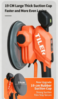 Wiederaufladbare Fliesenverlegemaschine 20V Lithium-Akku Fliesen-Vibrationswerkzeug Handgehaltener Automatischer Fliesenrüttler für Keramik-Boden- und Wandfliesen
