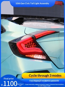 TYPY For Honda 10th civic Tail <b>Light</b> Assembly 2016-2021 Modified Starry Sky <b>LED</b> Driving <b>Lights</b> Brake Streamer Turn Signals - Product Image 6