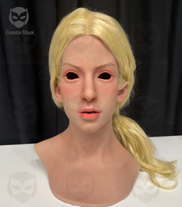 Masque facial féminin en silicone hyper réaliste pour le cinéma, le cosplay, Halloween, les fêtes <span class=keywords><strong>de</strong></span> Noël, réutilisable, respectueux <span class=keywords><strong>de</strong></span> l'environnement - Product Image 2