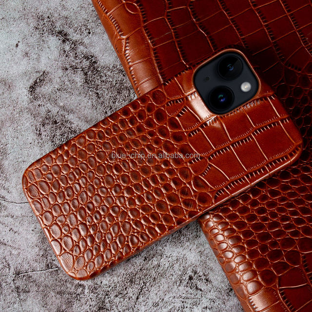 Alligator Leather Phone Case for Iphone 14 13 12 11 15 Pro Max Genuine Leather Case