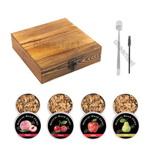 Maßgefertigtes Whiskey-Räucher-Set mit 4 Natürlichen Holzchips-Aromen, Cocktail-Räucher-Set, Ideales Geschenk für Männer, Väter, Whiskey-Cocktail-Liebhaber, Bar - Product Image 1