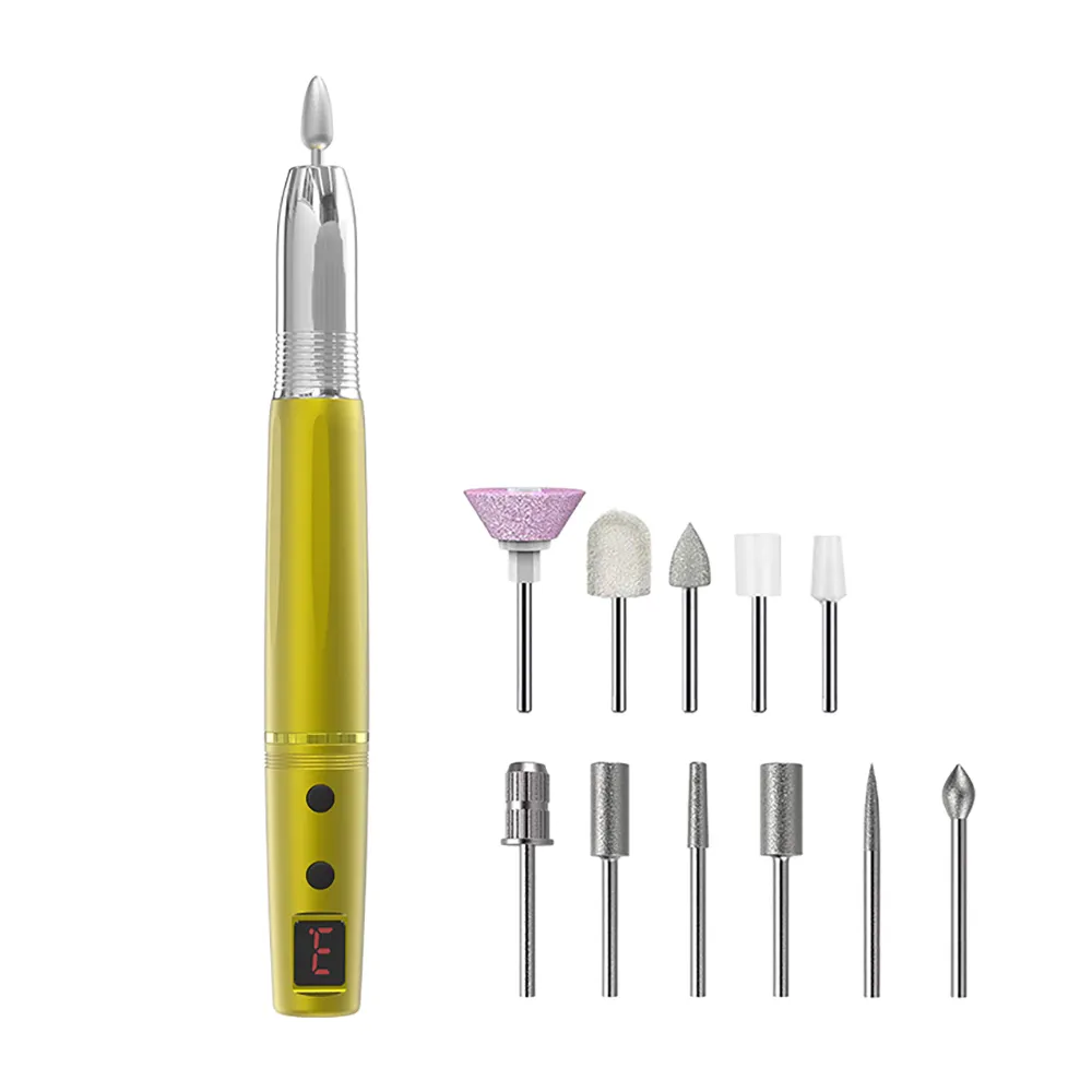 New Type-C Electric Nail Drill Machine Pedicure Manicure Drill Set Mill Cutter Set Nail File 15000RPM Polishing Equipment