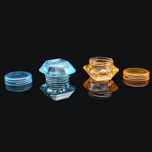 Tarro cosmético de plástico 3g 5g recipiente cosmético de plástico vacío 3 gramos 5 gramos para bálsamo labial polvo de uñas