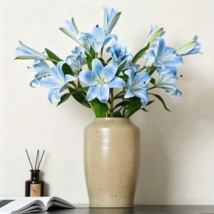Lys artificiel 3D personnalisé à <span class=keywords><strong>trois</strong></span> têtes, ultra-réaliste, nouveau design, luxe, pour décoration de mariage et de maison - Product Image 1
