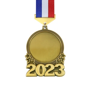<b>Cheap</b> Personalized Ribbons Champions League Blank Year 2023 Award Plaque Sports Metal Custom Design Medals - Product Image 5