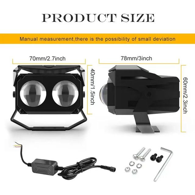 High Brightness Offroad LED Driving Work Light 2Inch Projector Lens White Strobe 9-36V for Truck SUV off Road