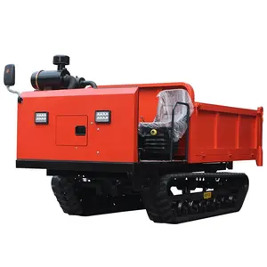 Carregando máquina trilha caminhão diesel passeio no tipo rastreador dumper Shanling marca rastreador dumper