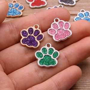 Colgante de Aleación con Forma de Garra de Animal (Perro, Oso, Gato) en Oro KC Blanco, 6 Colores, 16x17mm, para Niños - Product Image 4