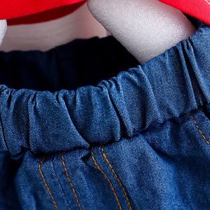 Nouvel ensemble de vêtements de sport pour enfants : Jean et pantalon à volants, ensemble 2 pièces pour garçons - Product Image 5