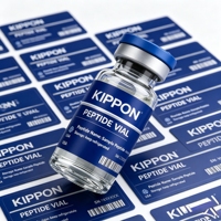 Autocollants pour flacons de peptides pharmaceutiques, étiquettes cosmétiques en vinyle imperméables 2 ml 10 ml 15 ml Poudre