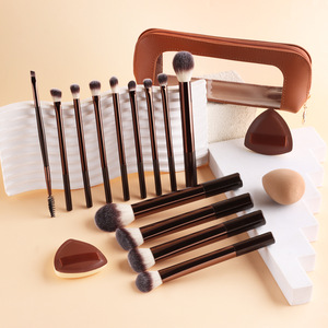 Juego Profesional <span class=keywords><strong>de</strong></span> 13 <span class=keywords><strong>Brochas</strong></span> <span class=keywords><strong>de</strong></span> <span class=keywords><strong>Maquillaje</strong></span> y Esponjas, con Logotipo Personalizado, Cerdas Suaves <span class=keywords><strong>de</strong></span> Primera Calidad, con Bolsa <span class=keywords><strong>de</strong></span> Almacenamiento - Product Image 4