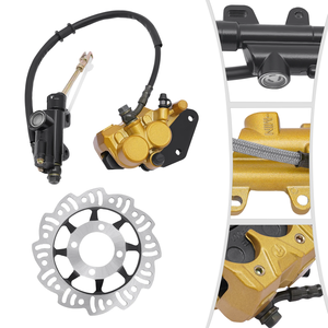 Kit <span class=keywords><strong>de</strong></span> <span class=keywords><strong>frein</strong></span> hydraulique MotoCross Dirt <span class=keywords><strong>Bike</strong></span> <span class=keywords><strong>Pocket</strong></span> <span class=keywords><strong>Bike</strong></span> Kit d'étrier <span class=keywords><strong>de</strong></span> <span class=keywords><strong>frein</strong></span> à disque arrière <span class=keywords><strong>Frein</strong></span> à disque hydraulique 49-125cc 4 temps - Product Image 4