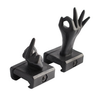 Lot de 4 réticules gestuels fantaisie en plastique pour la décoration de viseur à base de montage de 20 mm de large