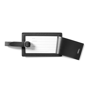 Étiquettes de bagages en cuir véritable, impression de logo personnalisée, étiquettes de nom de <span class=keywords><strong>valise</strong></span> durables, accessoires de voyage, cadeaux - Product Image 3