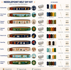 Kit de ceinture de broderie au point de croix personnalisé DIY de Chine, kit artisanal de ceinture brodée à la main, ceinture en toile de point de croix personnalisée <span class=keywords><strong>pour</strong></span> <span class=keywords><strong>adultes</strong></span> - Product Image 3