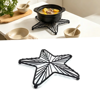 DaS Star Shape Metall Tischplatten Mat Hot Pot Holder für zu Hause