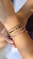 Lot de 15 Bracelets Perles Multicolores Polyvalents en Pierres Naturelles Délicates, Bijoux Bohèmes en Cristal et Pierres Précieuses pour Boutiques en Ligne