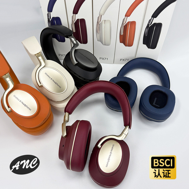 PX71 High Quality New Wireless Headphones with ANC Long Range Suitable for Travel Commuting Office Fitness Travel