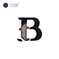 YHB Motifs thermocollants luxueux en strass de verre à dos plat pour vêtements