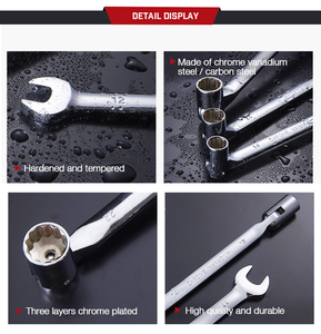 DISEN YT101 Clé de réparation de vélo en acier au carbone Clé à cliquet pour plaque de chape Outil à main de qualité pour bricolage à douille Support OEM personnalisé - Product Image 3