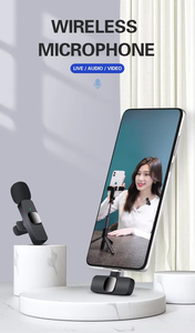 K9 Không Dây Lavalier Microphone Âm Thanh Ghi Âm Giảm Tiếng Ồn Mini Mic Cho IOS Android MobilPhone Tiktok Phát Sóng Trực Tiếp - Product Image 6