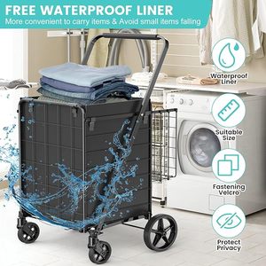 Venta caliente carrito <span class=keywords><strong>de</strong></span> compras plegable carrito <span class=keywords><strong>de</strong></span> compras <span class=keywords><strong>de</strong></span> plástico <span class=keywords><strong>4</strong></span> <span class=keywords><strong>ruedas</strong></span> mi carrito <span class=keywords><strong>de</strong></span> compras - Product Image 3
