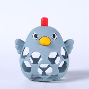 二合一防咬婴儿牙胶摇铃 柔软硅胶玩具 适合出牙期 0-24 个月 男女通用 - Product Image 6